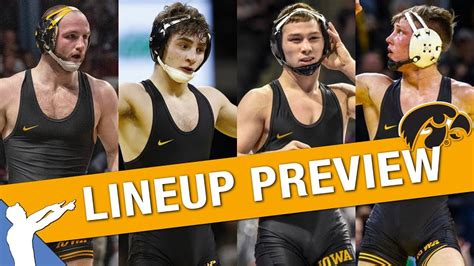 Iowa Hawkeyes Wrestling Lineup Preview (2019-2020) - YouTube