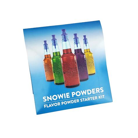 Buy Snowie - Original Shaved Ice Snow Cone Flavor Syrup Powder Sticks 6 ...
