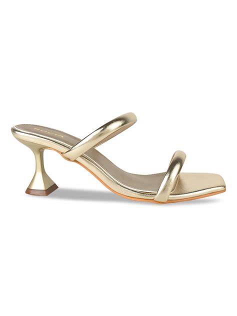 Shop Rocia By Regal Gold Women Strappy Stilettos Online