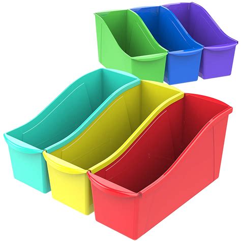 Storex Small Cubby Bin, Plastic Storage Fits Classroom Cubbies ...