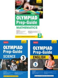 MTG Olympiad Prep-Guide Class-3 Mathematics, Science & English (Set of ...