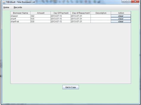 Image result for JTable Java Swing Add Row
