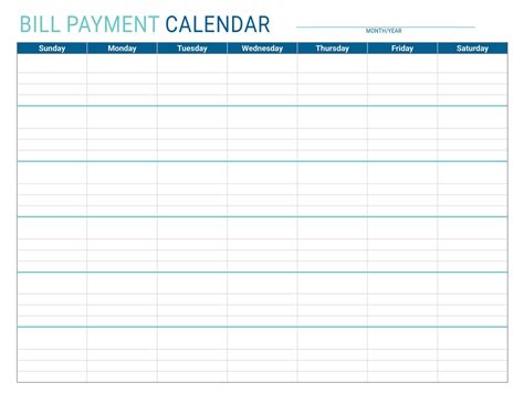 Free Printable Bill Pay Checklist Template & Monthly [Word, Excel]