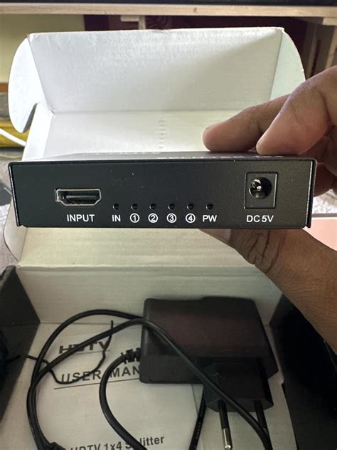 BolAAzuL 1x4 HDMI Splitter 4K 1 in 4 out HDMI Splitter' Hub Audio Video ...