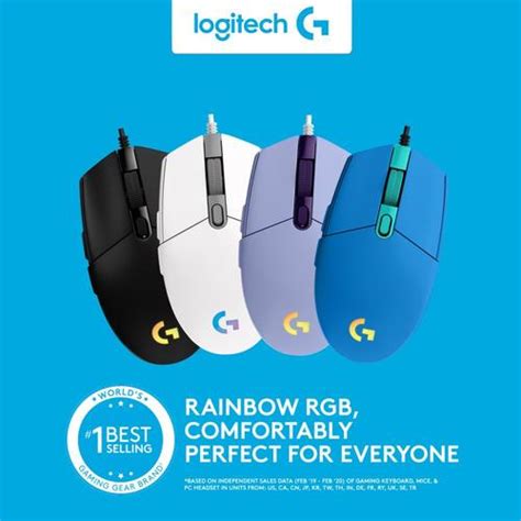 Jual LOGITECH G203 LIGHTSYNC RGB PRODIGY MOUSE GAMING MACRO WIRED G 203 ...