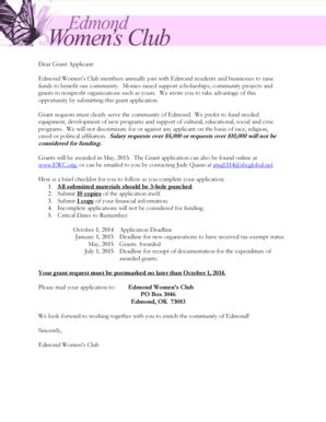 Fillable Online Grant Applications - Ewc.org Fax Email Print - pdfFiller