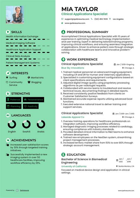 10+ Clinical Applications Specialist Resume Samples & Templates for 2025