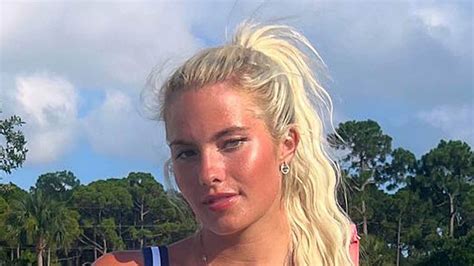 Hannah White gives herself a new nickname as college sports star sizzles in sunshine and Olivia ...