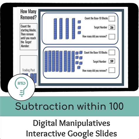 Image result for Subtraction Using 10 Base Blocks Website