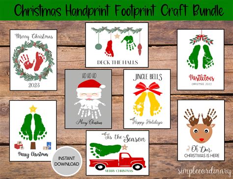 Christmas Footprint Art