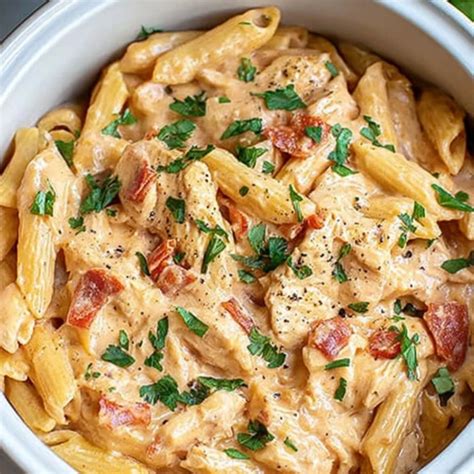 Crock Pot Creamy Cajun Chicken Pasta – Easy & Creamy Dinner - Yummy Temple