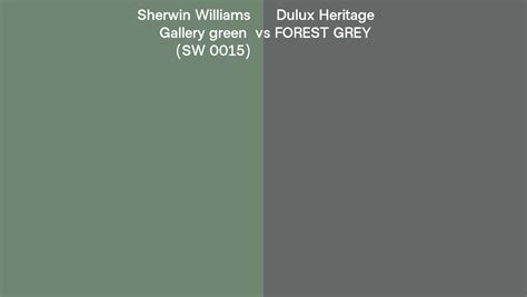 Sherwin Williams Gallery green (SW 0015) vs Dulux Heritage FOREST GREY ...