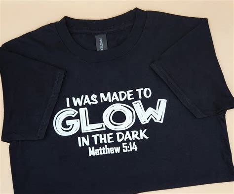 Made to Glow in the Dark T-shirt, Youth/kids/toddler Unisex Christian T ...