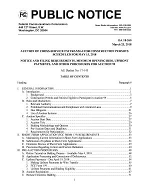 Fillable Online Federal Communications Commission DA 18-840 Before the ...