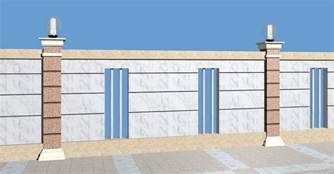 2.5米高围墙砌筑施工图（共4张图）_围墙_土木在线