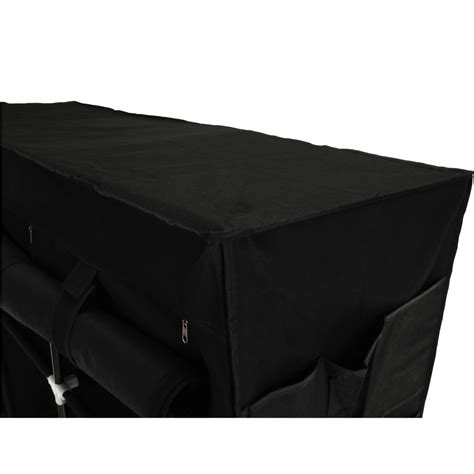 Organizator de garderoba textil metal negru Taron 133x45x175 cm - eMAG.ro