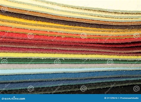 Color Palette Sample Picker of Leather Material Stock Photo - Image of colourful, detail: 31129616