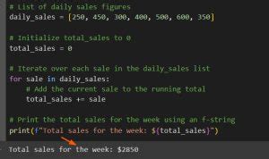 Image result for Python Summing for Loop
