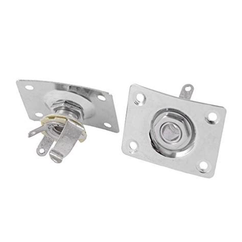 Alcoa PrimeChrome Finished Rectangle Guita Output Socket Jack Plate w ...
