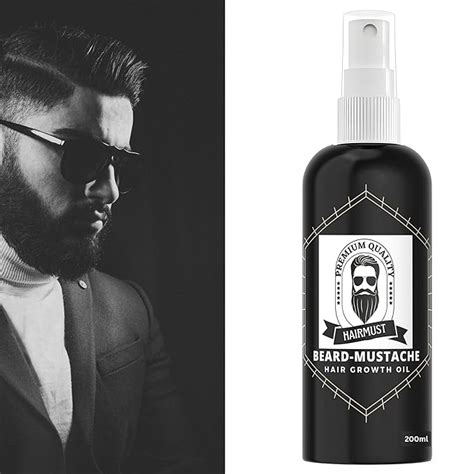 Buy HAIRMUST Beard Oil | 25 Natural Herbs with Essential Oils, Jojoba ...