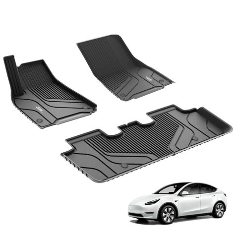 3W Tesla Model Y 2020-2024 Custom Floor Mats / Trunk Mats Thorex™ All ...