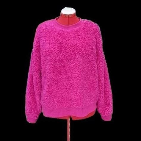 Fuchsia Women's Pink Sweatshirt | Depop