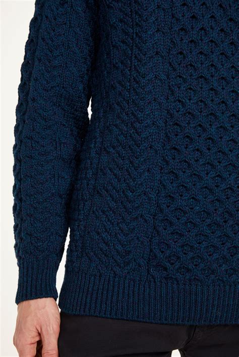 Aran Mens Zipper Sweater