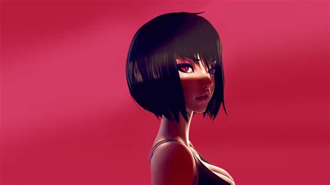 Ghost in the Shell, cyborg, cyberpunk, digital art, simple background ...