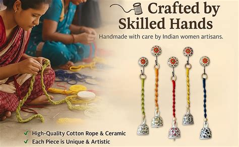 Buy Kaameri Bazaar Multicolor Handmade Macrame Hanging Ornament | Boho ...