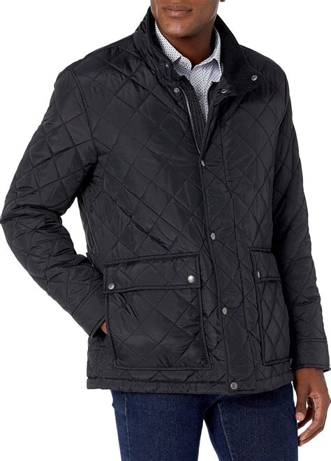 Cole Haan mens Diamond Quilted Jacket With Faux Sherpa Lining: Amazon ...