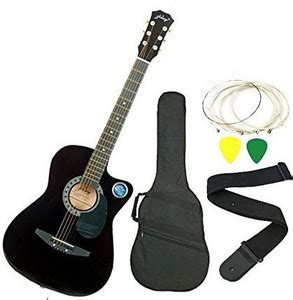 JIXING DD-380C-BLK Acoustic Guitar Linden Wood Maple Right Hand ...