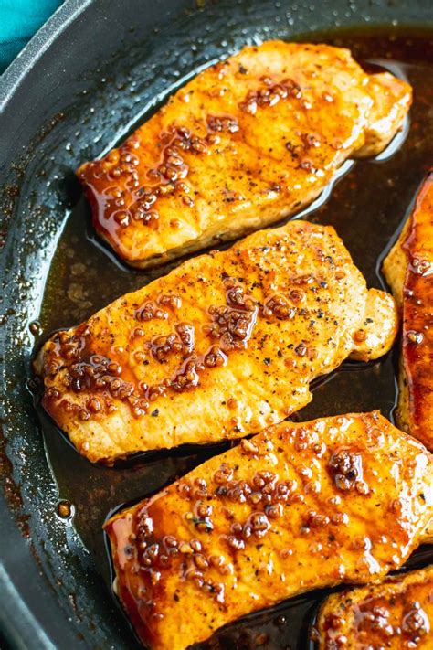 Nashville Hot Honey Glazed Pork Chops - Sticks Scratch Kitchen