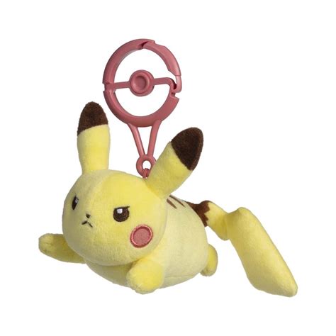 Pikachu (Hardy) Pokémon Natures Plush Key Chain | Pokémon Center Canada ...