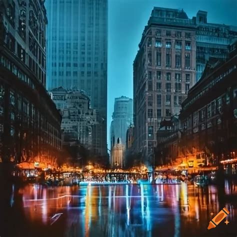 Madison square park after the rain