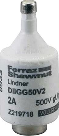 Mersen D-Fuse Insert DIIGG50V25 D II, 25A Yellow D Fuse Insert ...