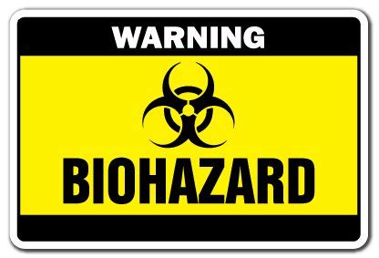 Biohazard Warning Sign Danger Signs Toxic Symbol bio Radiation Medical ...