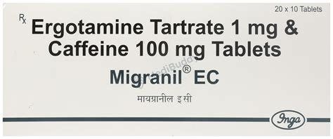 Migranil EC 1mg/100mg Tablet: Price, Uses, Side Effects & How to Use ...