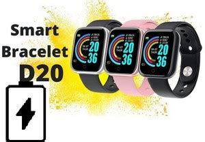Bymaya PL616(D20) LATEST HEART RATE TRACKER STEP COUNT SMART WATCH ...