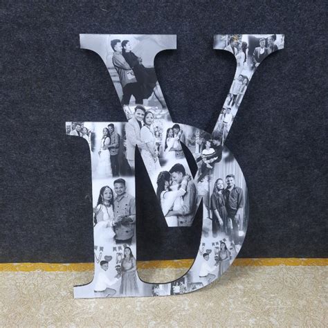 Letter Cutout Wall Hanging Collage Frame