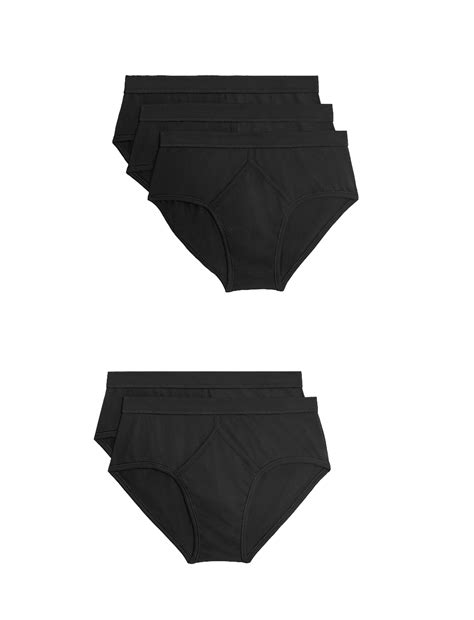 Buy 5 Pack Essential Cotton Briefs at Marks & Spencer
