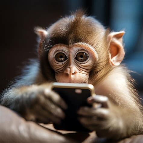Image result for Monkey Using Cell Phone