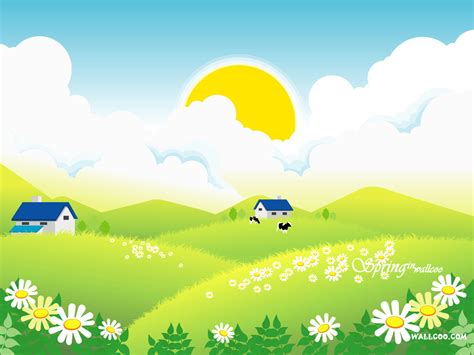 Image result for Spring Cartoon Backdrop