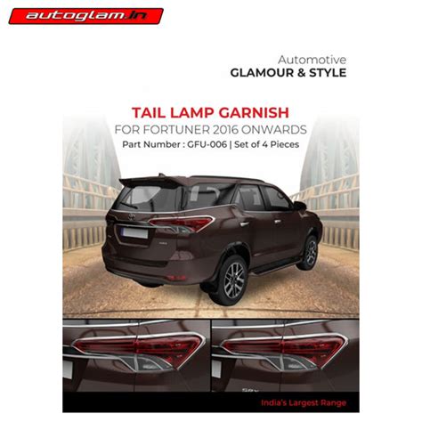 TOYOTA FORTUNER 2016 ONWARDS TAIL LAMP GARNISH | AGTOY570TLG – autoglam