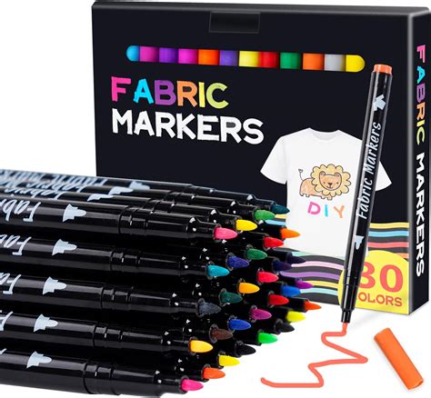Amazon.com: BLISSIQUEE 30 Fabric Markers Pens Set, 30 Colors Art ...