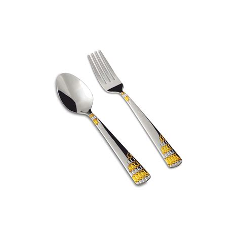 Shri & Sam High Grade Stainless Steel Lavish Spoon and Fork Cutlery Set ...