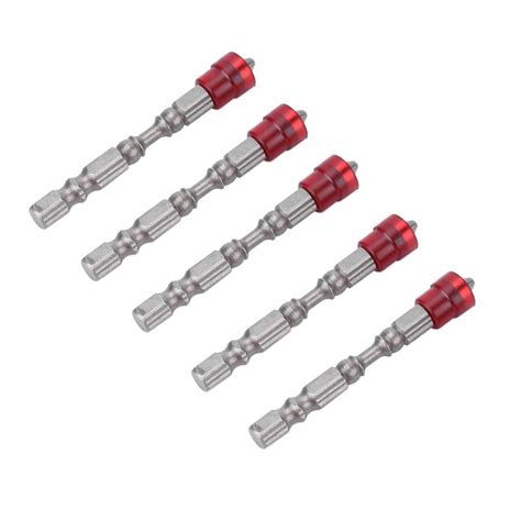 5pcs Screwdriver Bits Set S2 Steel Magnetic Cross Head PH2 Screwdriver ...