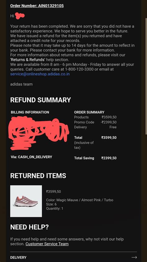 Adidas Complaints & Reviews