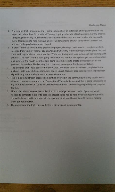 Image result for Reflection Letter Example