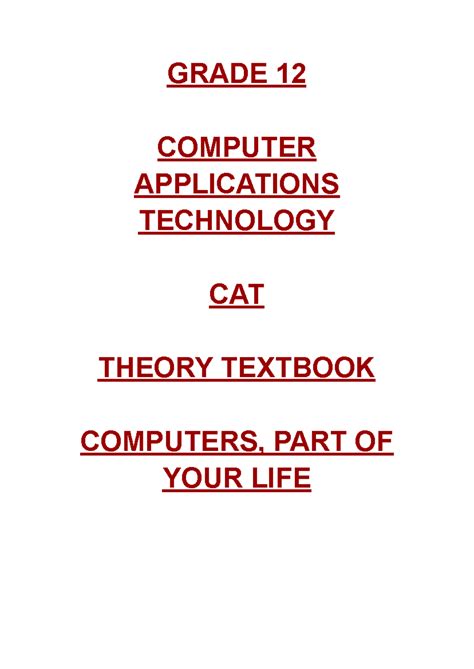 Computer Application Technology Grade 12 Theory 的图像结果