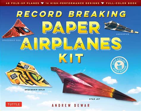 Record Breaking Paper Airplanes Kit: Make Paper Planes Based on the ...
